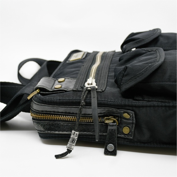 DIESEL Black Nylon Crossbody Bag with Leather & Polyvinyl Trim - Picture 9 of 16